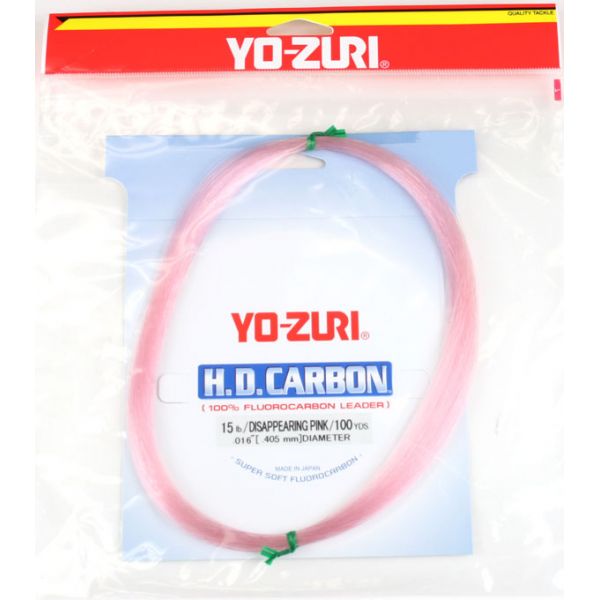 Yo-Zuri HD Fluorocarbon Leader 100yd Coils - Pink