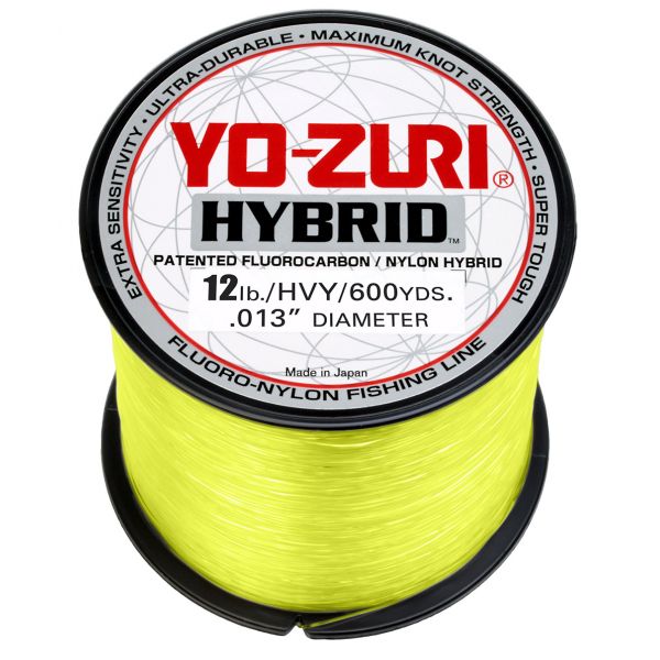 Yo-Zuri Hybrid Fluorocarbon - High Vis Yellow - 12lb Test