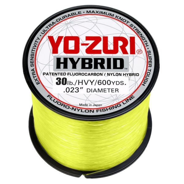 Yo-Zuri Hybrid Fluorocarbon - High Vis Yellow - 600yds - 30lb Test