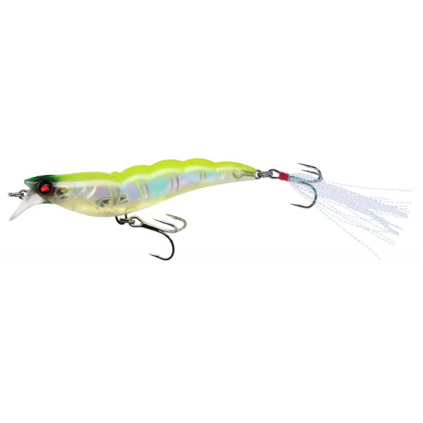 Yo-Zuri R1161 Crystal 3D Shrimp LSAC Luminescent Aurora Chartreuse