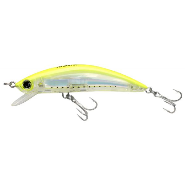 Yo-Zuri R1212 3D Inshore Minnow Lure - 3-1/2 in. GHCS - Chartreuse