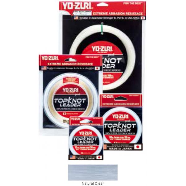 Yo-Zuri TopKnot Leader - 30 yds - 100 lb - Natural Clear