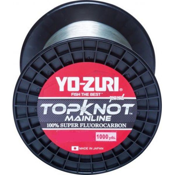 Yo-Zuri TopKnot Mainline Fluorocarbon - 1000 yds - 10 lb - Natural Clear