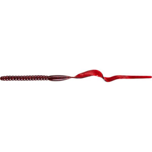 Yum Ribbon Tail Worm - 10in - Cranberry