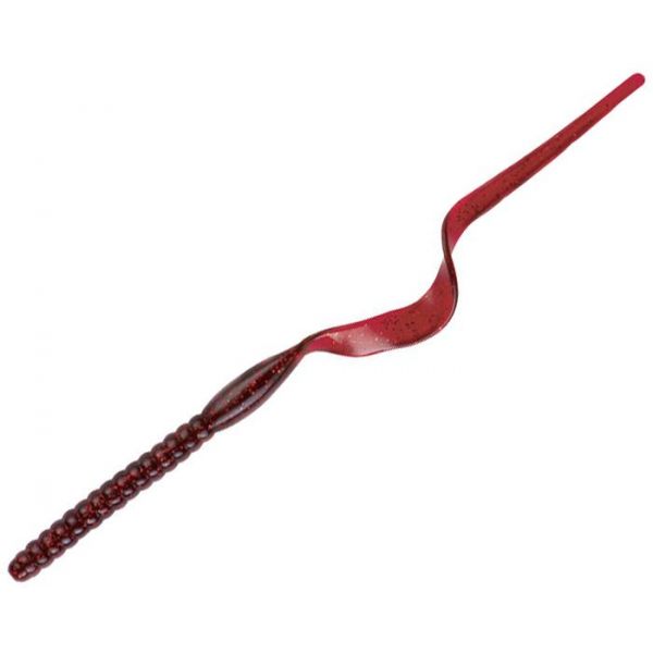 Yum Ribbon Tail Worm - 7.5in - Cranberry