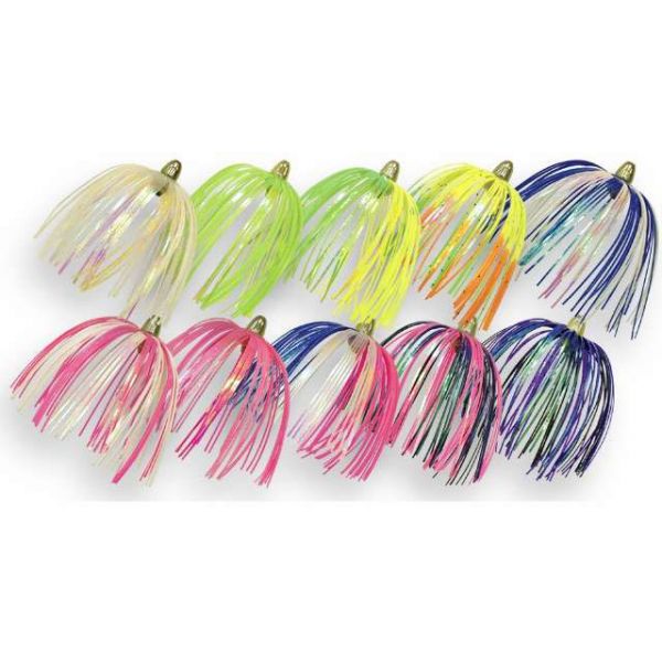 Z-Man EZ-TeaZer SilaFlash Skirts 3'' 3pk EZTZ Pink/Clear/Blue