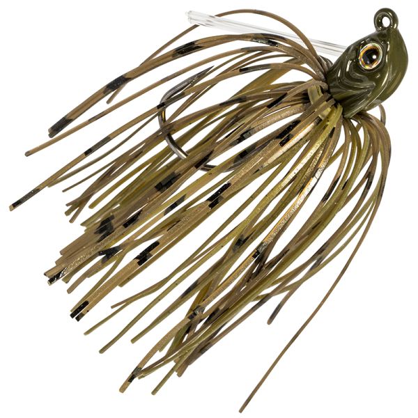 Z-Man Midwest Finesse Swim Jig - 1/4oz - Green Pumpkin