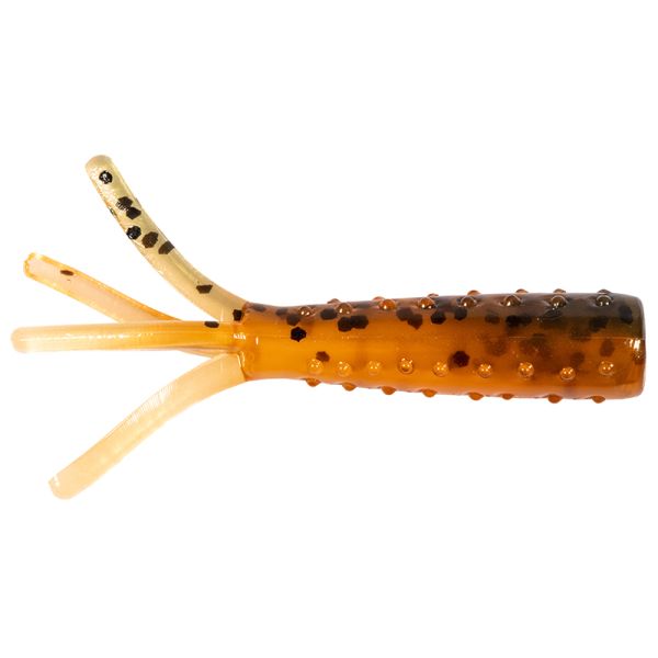 Z-Man Tiny TicklerZ Micro Finesse Bait - 1.75in - Green Pumpkin Orange