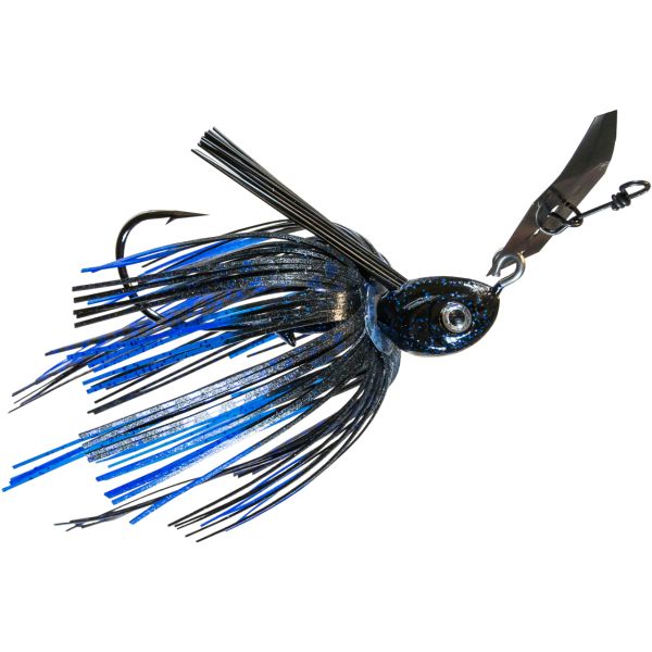 Z-Man Project Z Chatterbait Weedless Lure - 1/2oz - Black/Blue