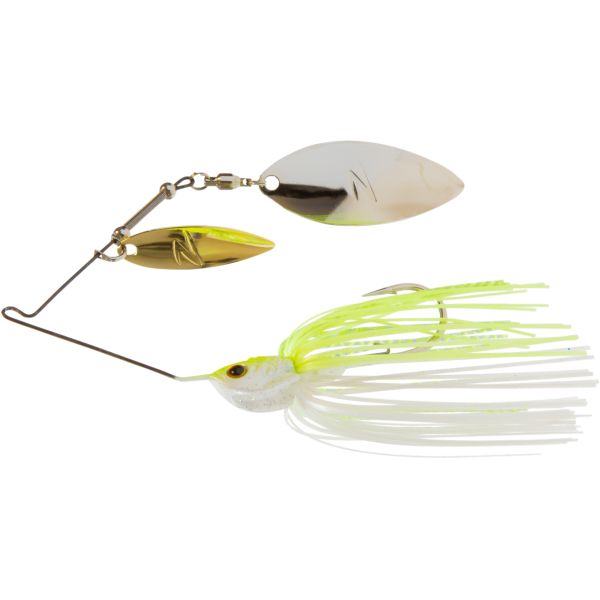 Z-Man SlingbladeZ Double Willow Spinnerbait - 1/2oz - Chartreuse Pearl