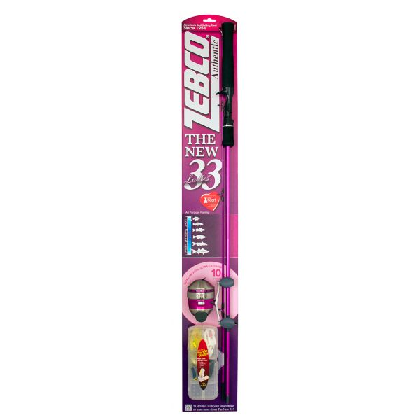 Zebco 3490KL Authentic 33 Ladies Spincast Combo