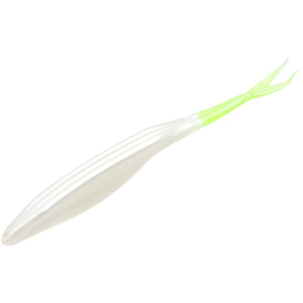 Zoom Salty Super Fluke - Pearl Chartreuse Tail