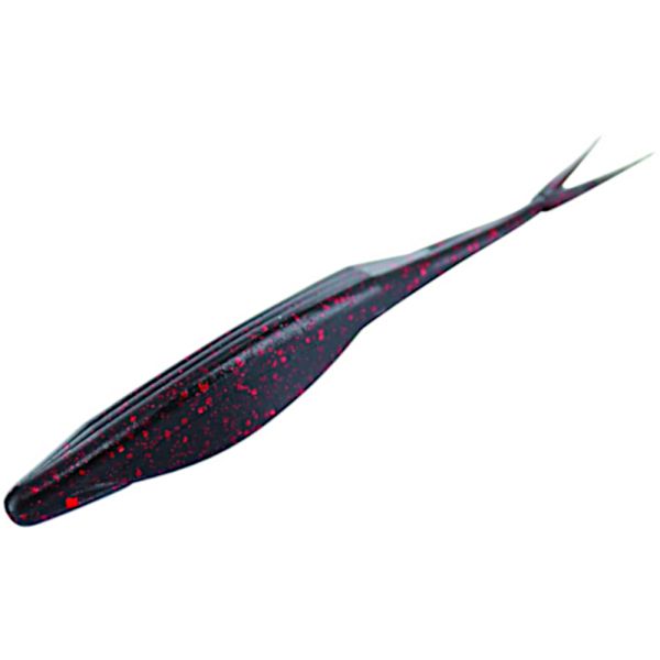 Zoom Salty Super Fluke - Black Red Glitter