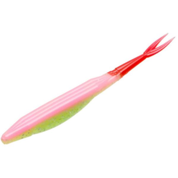 Zoom Salty Super Fluke - Electric Chicken/Red