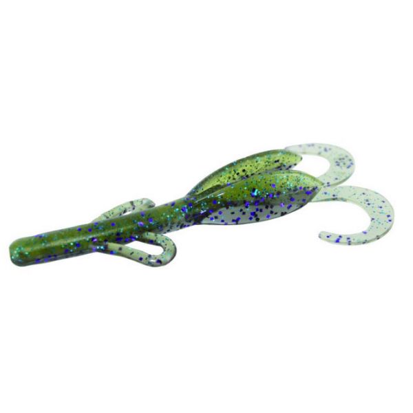 Zoom Baby Brush Hog Bait - 4in - Sprayed Grass