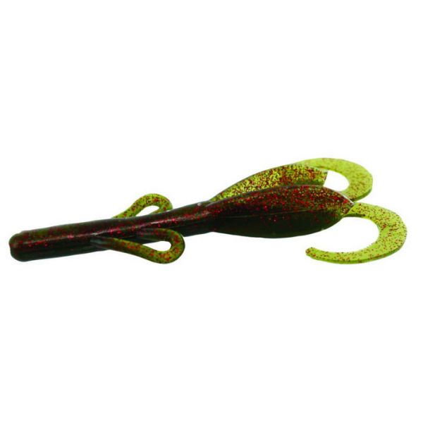 Zoom Baby Brush Hog Bait - 4in - Watermelon Slice