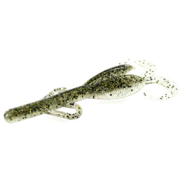 Zoom Baby Brush Hog Bait - 4in - Green Flash