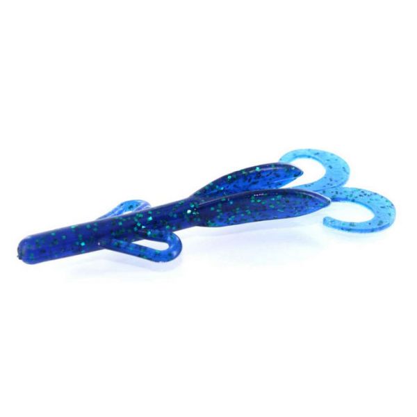 Zoom Baby Brush Hog Bait - 4in - Emerald Blue