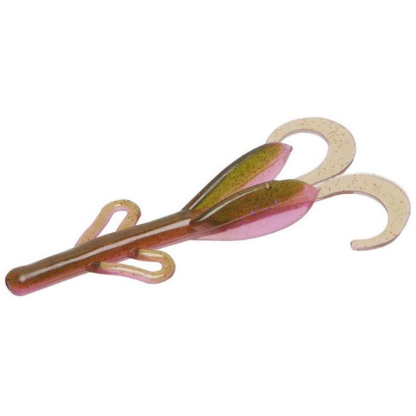 Zoom Baby Brush Hog Bait - 4in - Raspberry Shad