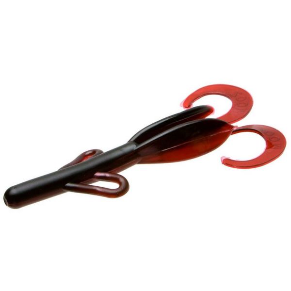 Zoom Baby Brush Hog Bait - 4in - Red Shad