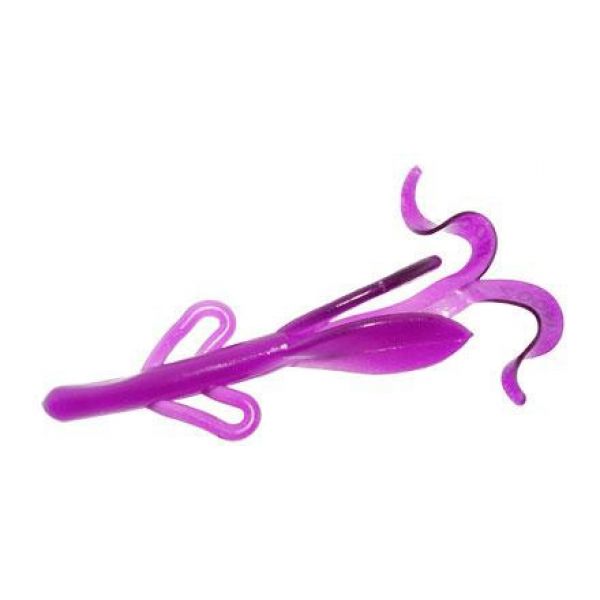 Zoom Baby Brush Hog Bait - 4in - Old Purple