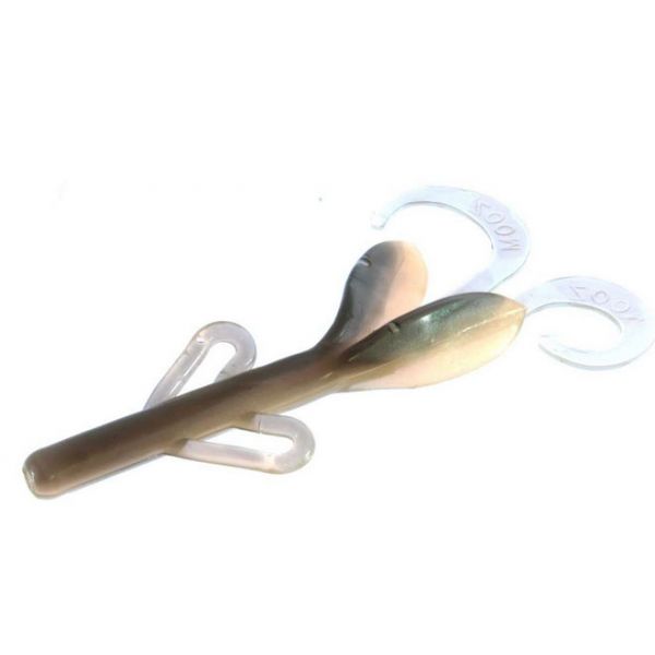 Zoom Baby Brush Hog Bait - 4in - Natural Green