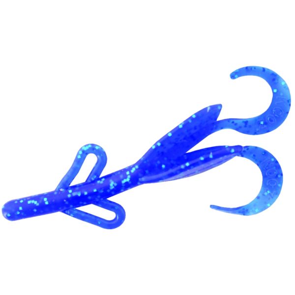 Zoom Baby Brush Hog Bait - 4in - Sapphire Blue