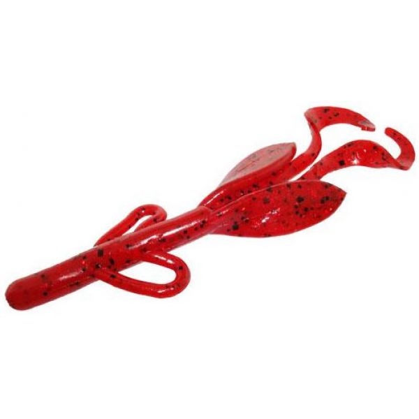 Zoom Baby Brush Hog Bait - 4in - Ruby Red