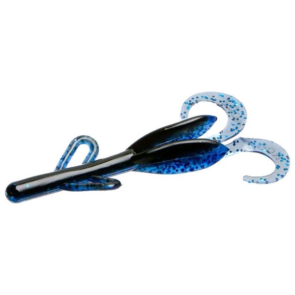 Zoom Baby Brush Hog Bait 4in Black Sapphire