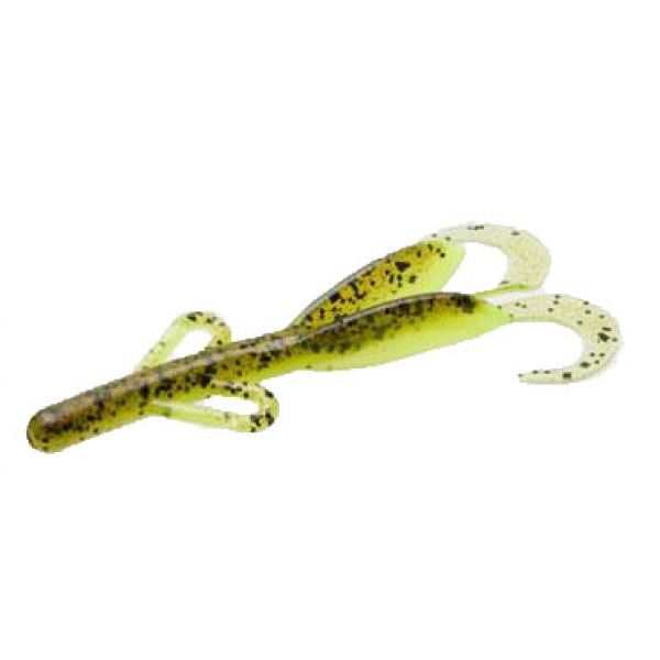 Zoom Baby Brush Hog Bait - 4in - Kiwi