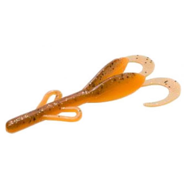 Zoom Baby Brush Hog Bait - 4in - Pumpkin Spice