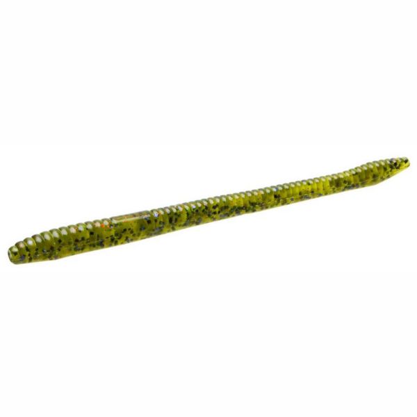 Zoom Finesse Worm Bait 4-1/2in Watermelon Candy Red