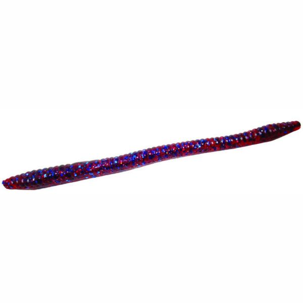 Zoom Finesse Worm Bait 4-1/2in Plum Crazy