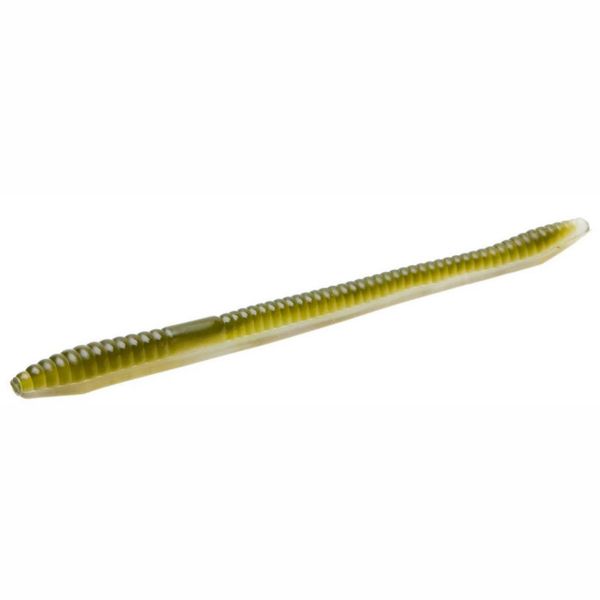 Zoom Finesse Worm Bait 4-1/2in Green Weenie