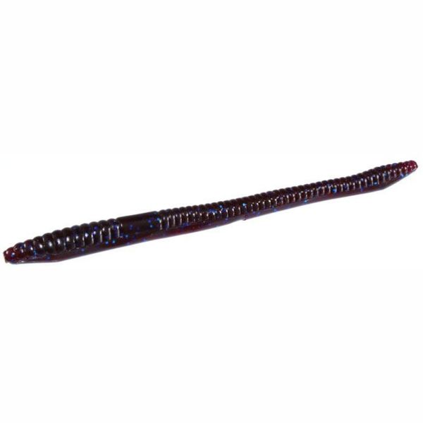 Zoom Finesse Worm Bait 4-1/2in Blue Fleck