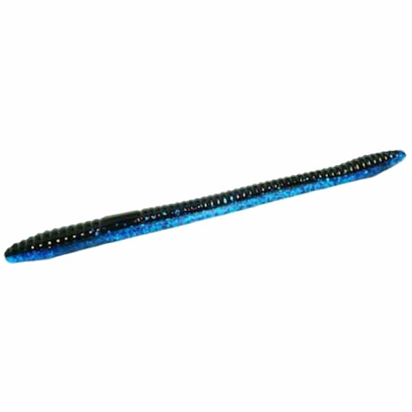 Zoom Finesse Worm Bait 4-1/2in Black Sapphire