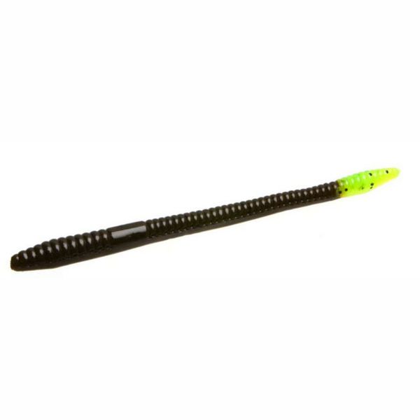 Zoom Finesse Worm Bait 4-1/2in Green Pumpkin/Chart