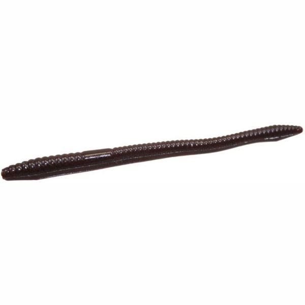 Zoom Finesse Worm Bait 4-1/2in Brown