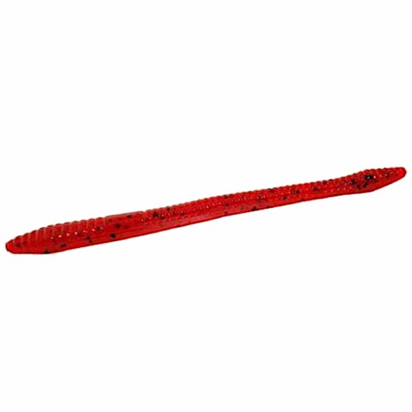 Zoom Finesse Worm Bait 4-1/2in Ruby Red