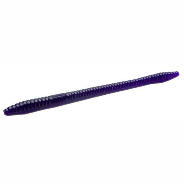 Zoom Finesse Worm Bait 4-1/2in Black Grape