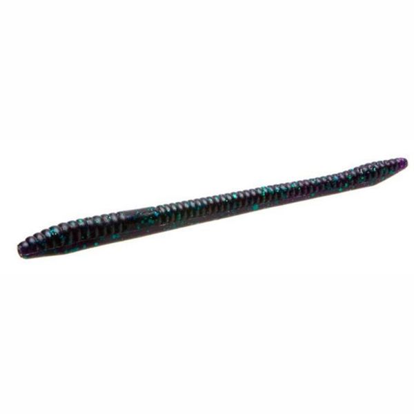 Zoom Finesse Worm Bait 4-1/2in Junebug