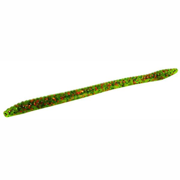 Zoom Finesse Worm Bait 4-1/2in Watermelon Green Org