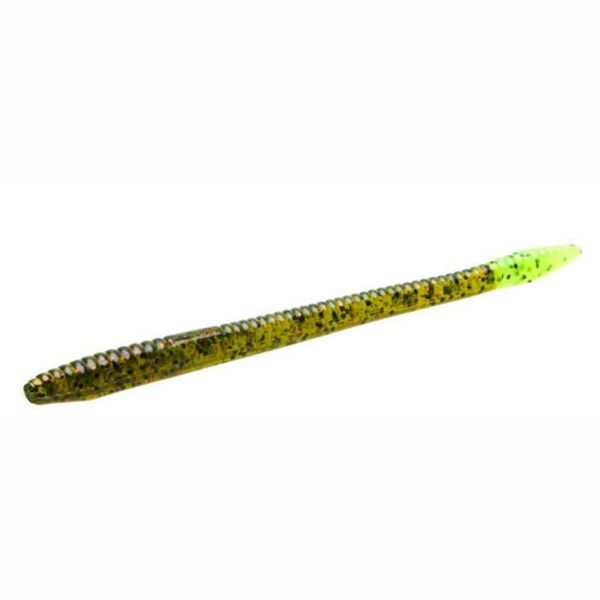 Zoom Finesse Worm Bait 4-1/2in Watermelon Red/Chart