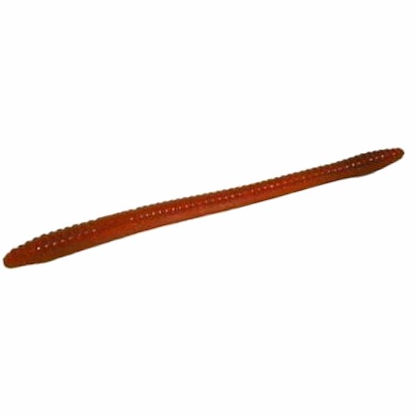 Zoom Finesse Worm Bait 4-1/2in Motoroil Red