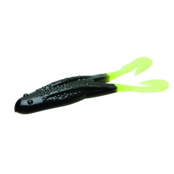 Zoom Horny Toad Bait - 4-1/4in - Black/Chartreuse