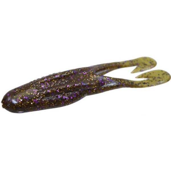 Zoom Horny Toad Bait - 4-1/4in - Green Pumpkin Purple Gold