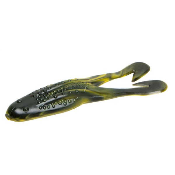 Zoom Horny Toad Bait 4-1/4in Black Yellow Swirl