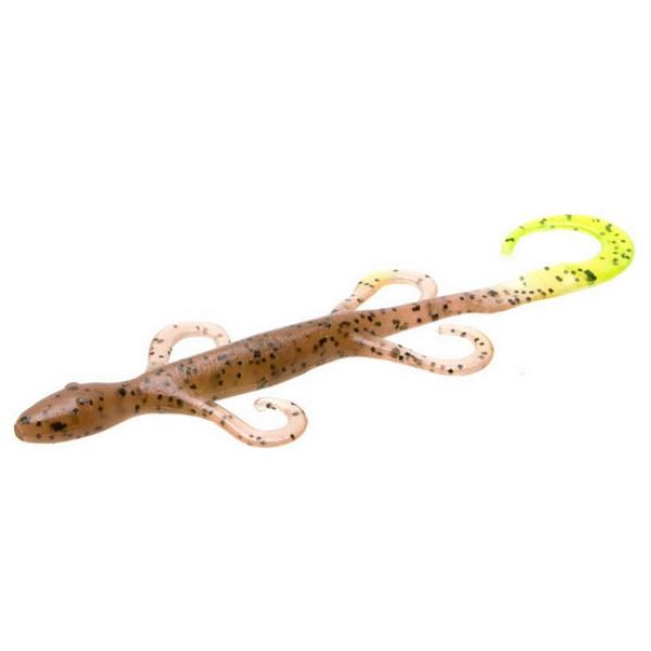 Zoom Lizard Bait - 6in - Pumpkin/Chartreuse