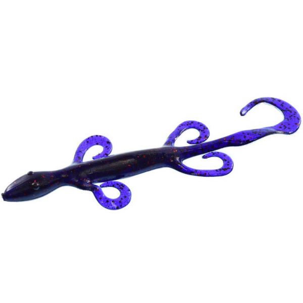 Zoom Lizard Bait - 6in - Grape Red Glitter