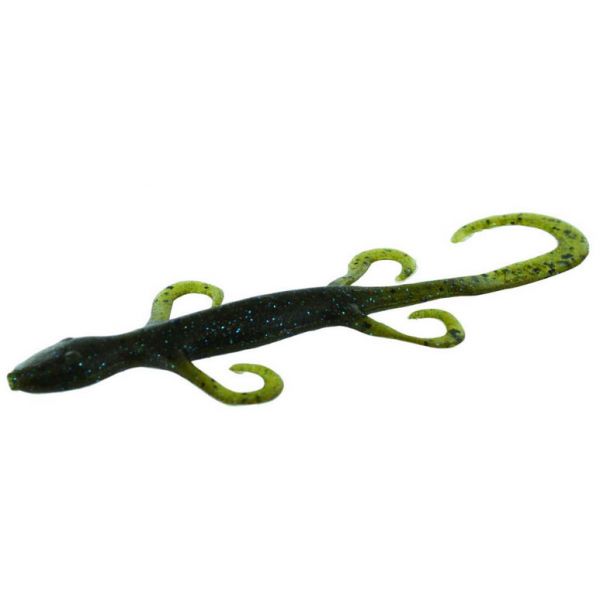 Zoom Lizard Bait - 6in - Green Pumpkin Blue